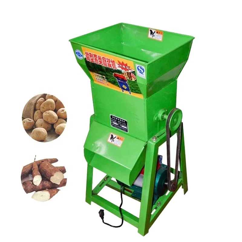 

【Hot】Cassava Powder Grinder Feed Crusher Commercial Electric Sweet Potato Grinder Taro Wet Starch Pulping Refiner Extractor Sepa
