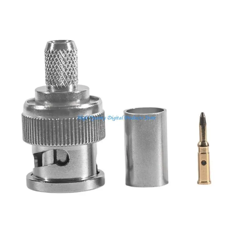 U2JE BNC男性同軸RG59アダプターコネクタコンピューターでの信号伝送用