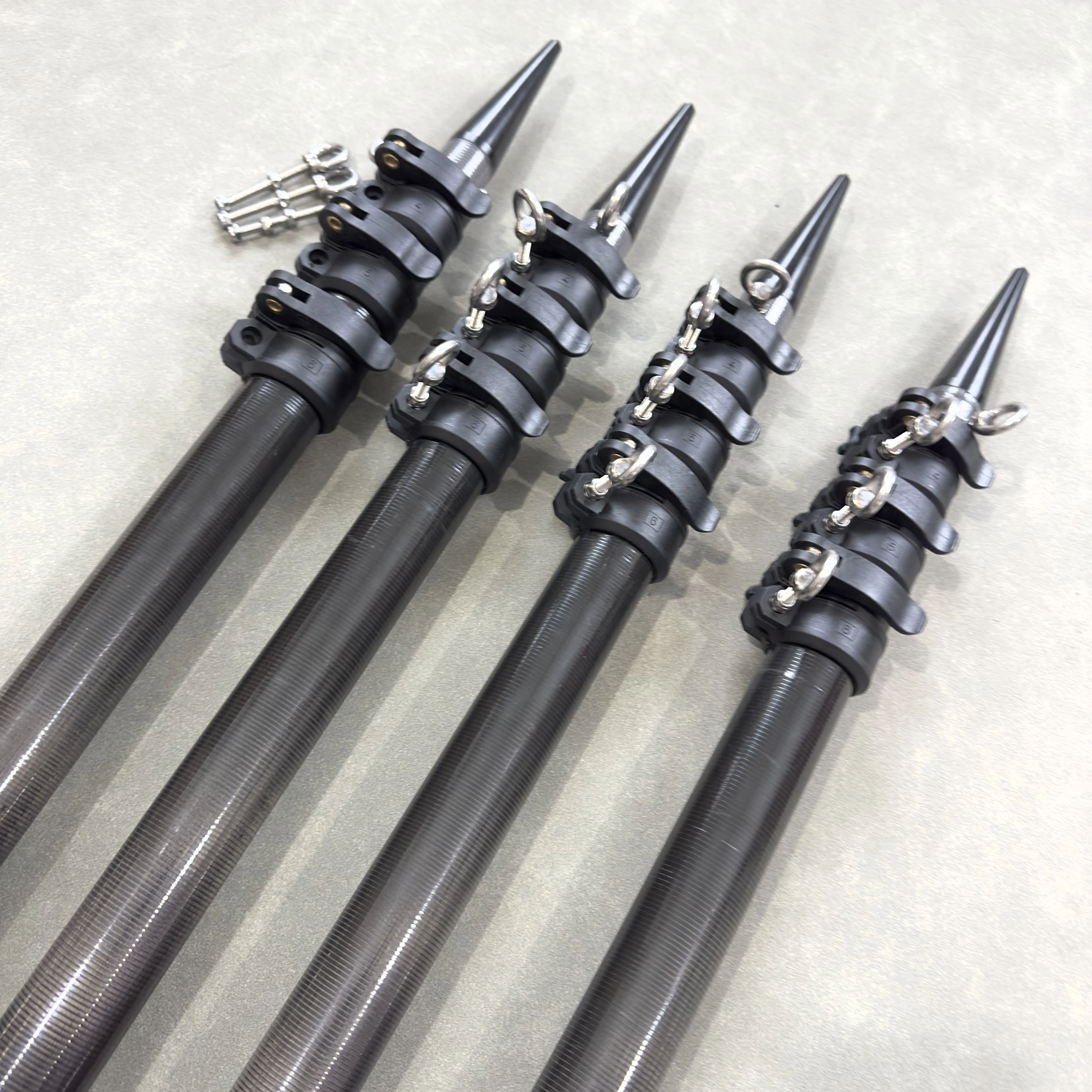 Factory Lightweight For Boat Fishing Transport Enhanced Maneuverability18ft/15ft 3K Carbon Fiber Outrigger Pole