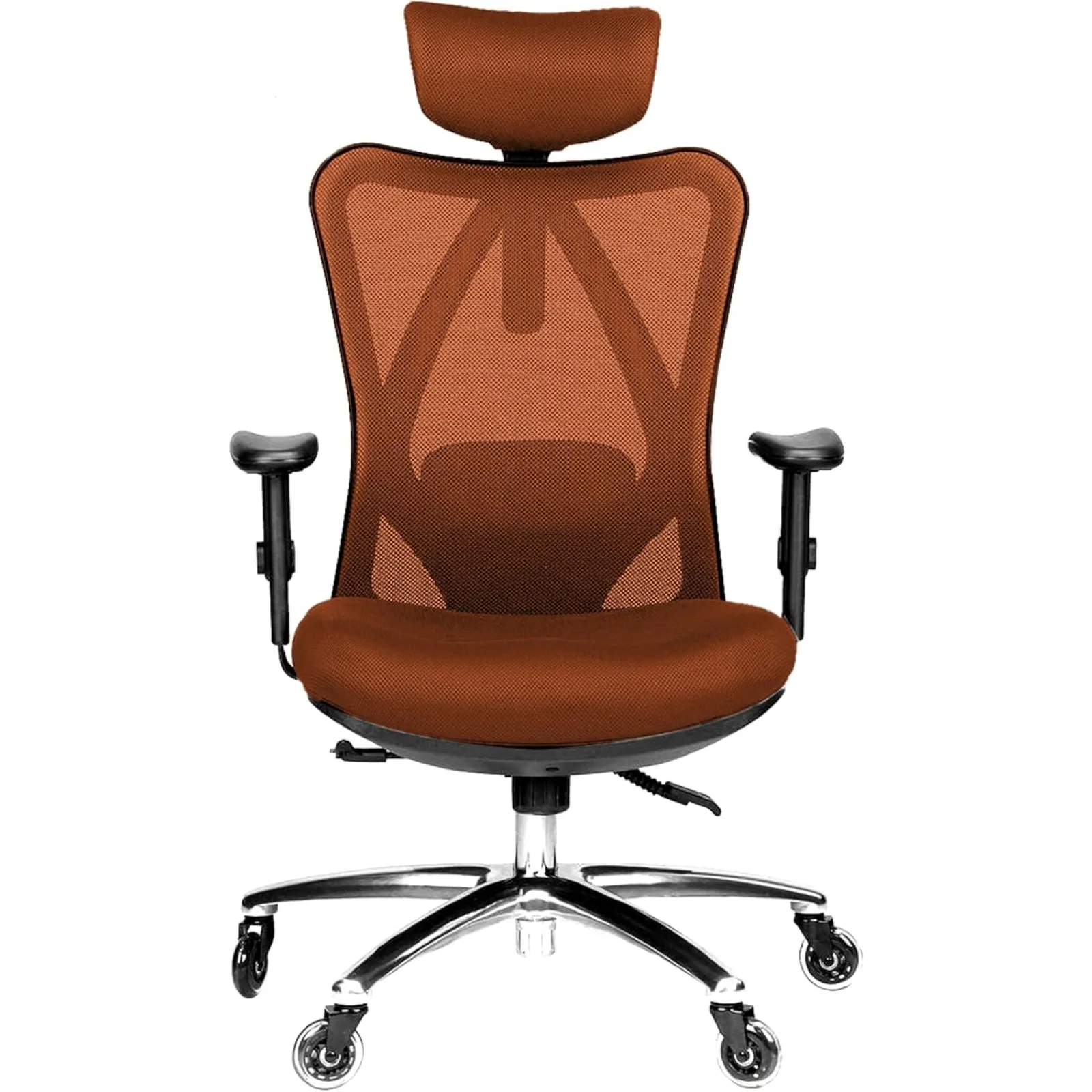 

US Ergonomic Office Chair - Adjustable High Back Desk Chair with Lumbar Support & Rollerblade Wheels - Breathable