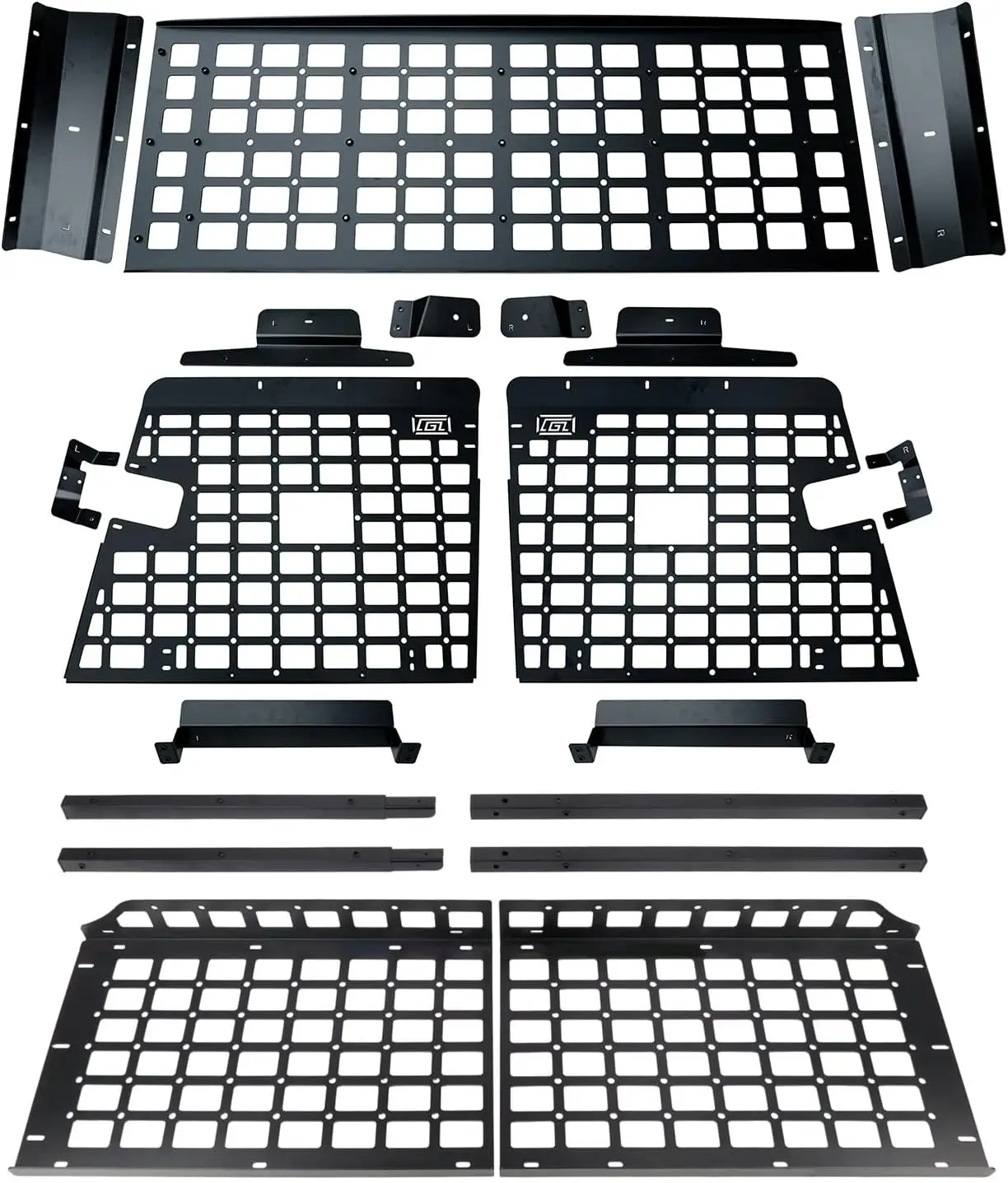 رف صندوق السيارة حامل الحقائب رفوف لوحة مولي مناسبة لتويوتا لاند كروزر 76 سلسلة LC76 2007-2025