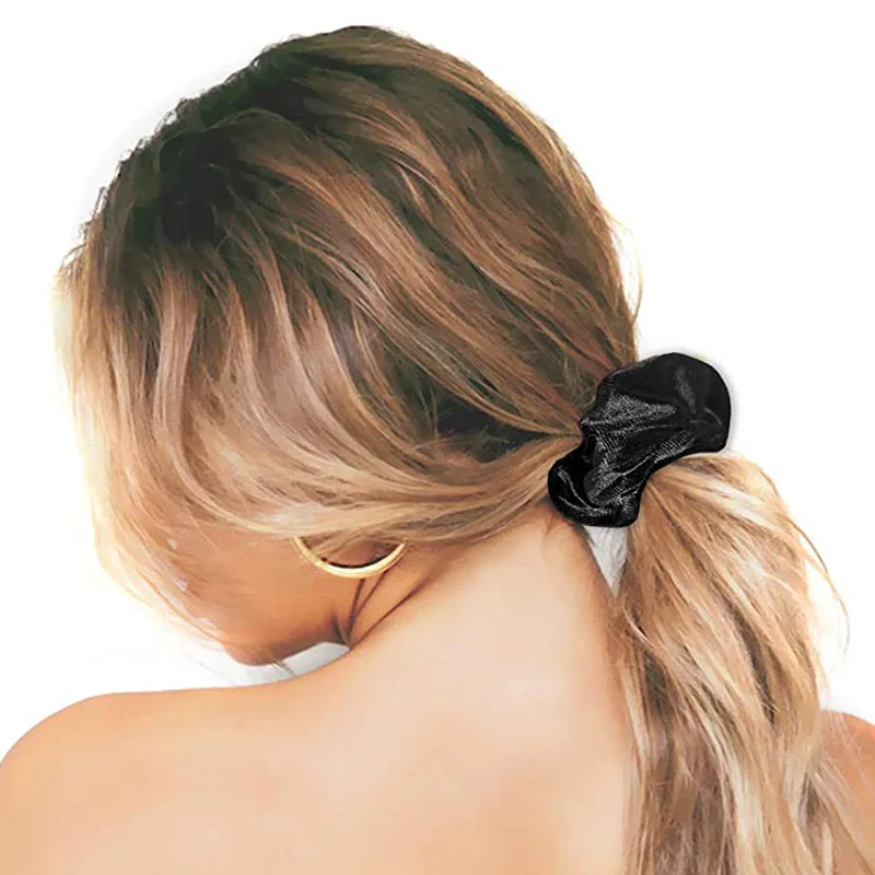 1/2/4/6/12Pcs Vintage Velvet Scrunchie Black Elastic Hair Bands Women Girls Headwear Solid Color Hair Ornements Hair Accessories