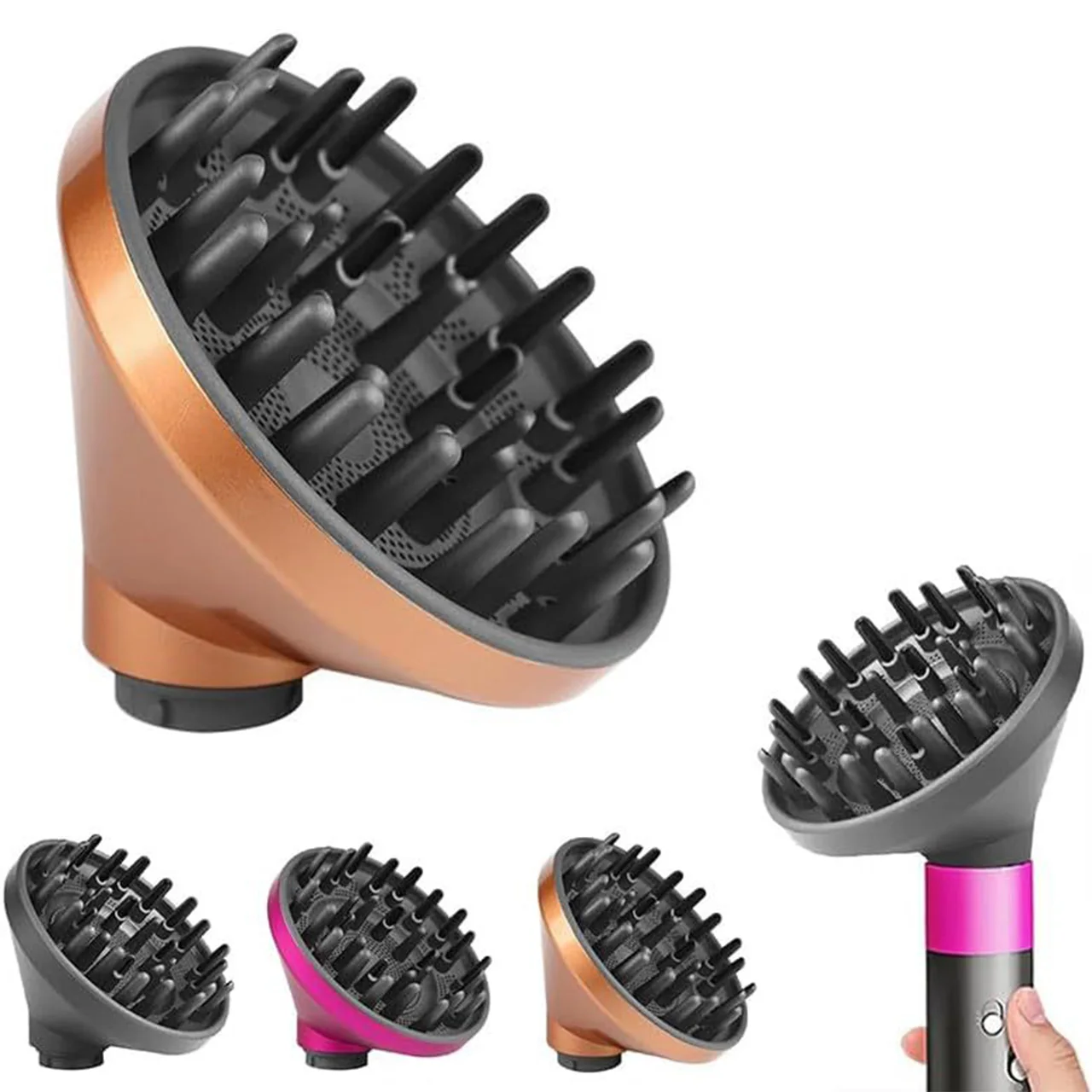 

Upgraded Diffuser for Dyson Airwrap HS01 HS05 Anti-flying Nozzle for All Models of Dyson Curling Iron Diffuser Nozzle Attachment