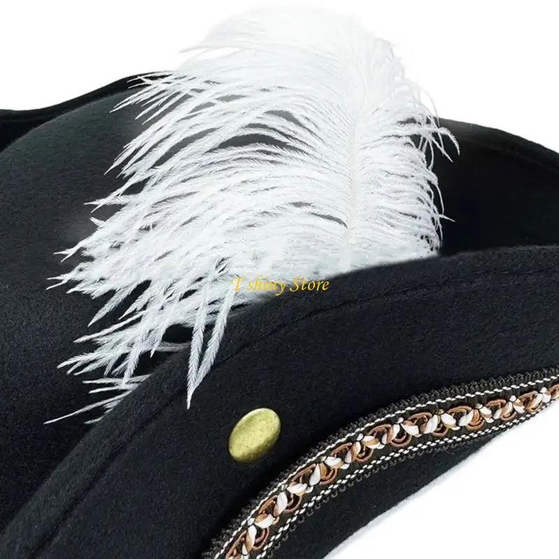 N58F Cosplay Pirate Caps for Costume Parties and Exploration Pirate Accessories