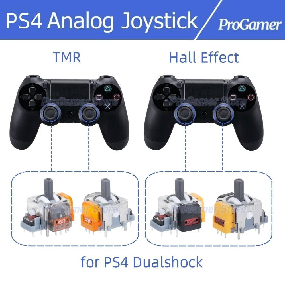 10/20/30 قطعة قاعة/TMR عصا التحكم الكهرومغناطيسية استبدال تحكم ل PS4 Dualshock ThumbStick لأجزاء إصلاح لوحة الألعاب