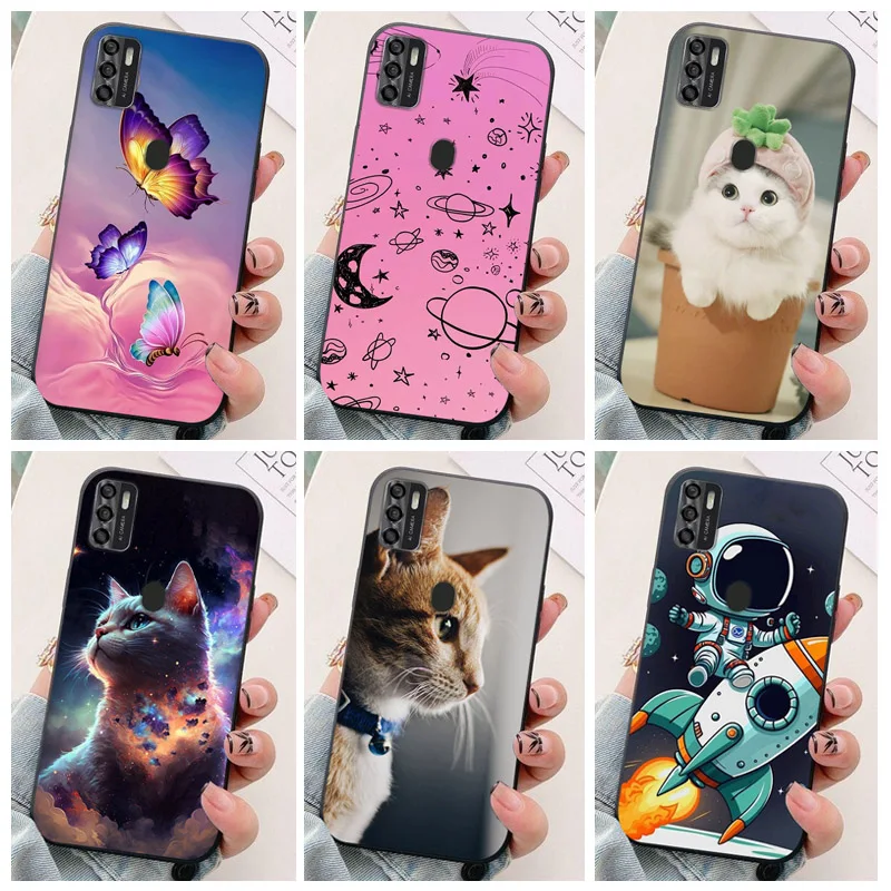 Para ZTE Blade A7s 2020 Funda de teléfono astronauta protección trasera de silicona suave para ZTE BladeA7s 2020 A7020 a7 s Funda Coque