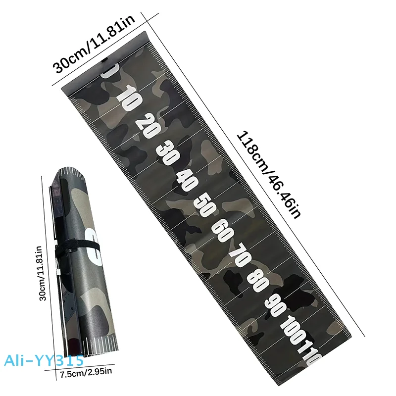 

【Y】Fishing Equipment Measuring Fishing Equipment Fish Measuring Ruler Waterproof And Adhesive Fishing Ruler Fishing Soft Ruler