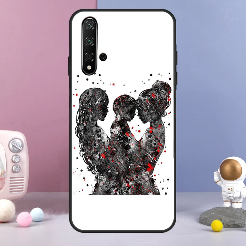 أمي ابنة فتاة ابن أبي لهواوي نوفا 11 برو 9 10 SE Y60 Y70 Y90 Y61 Y91 Y73 Y72 12i 11i 8i P20 P40 P30 لايت