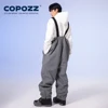 COPOZZ 두꺼운 남녀공용 스키 바지, 방수 스키 턱받이 작업복, 겨울 스노보드 바지, 따뜻한 스트레이트 작업복, 스키 점프수트, 신제품 6