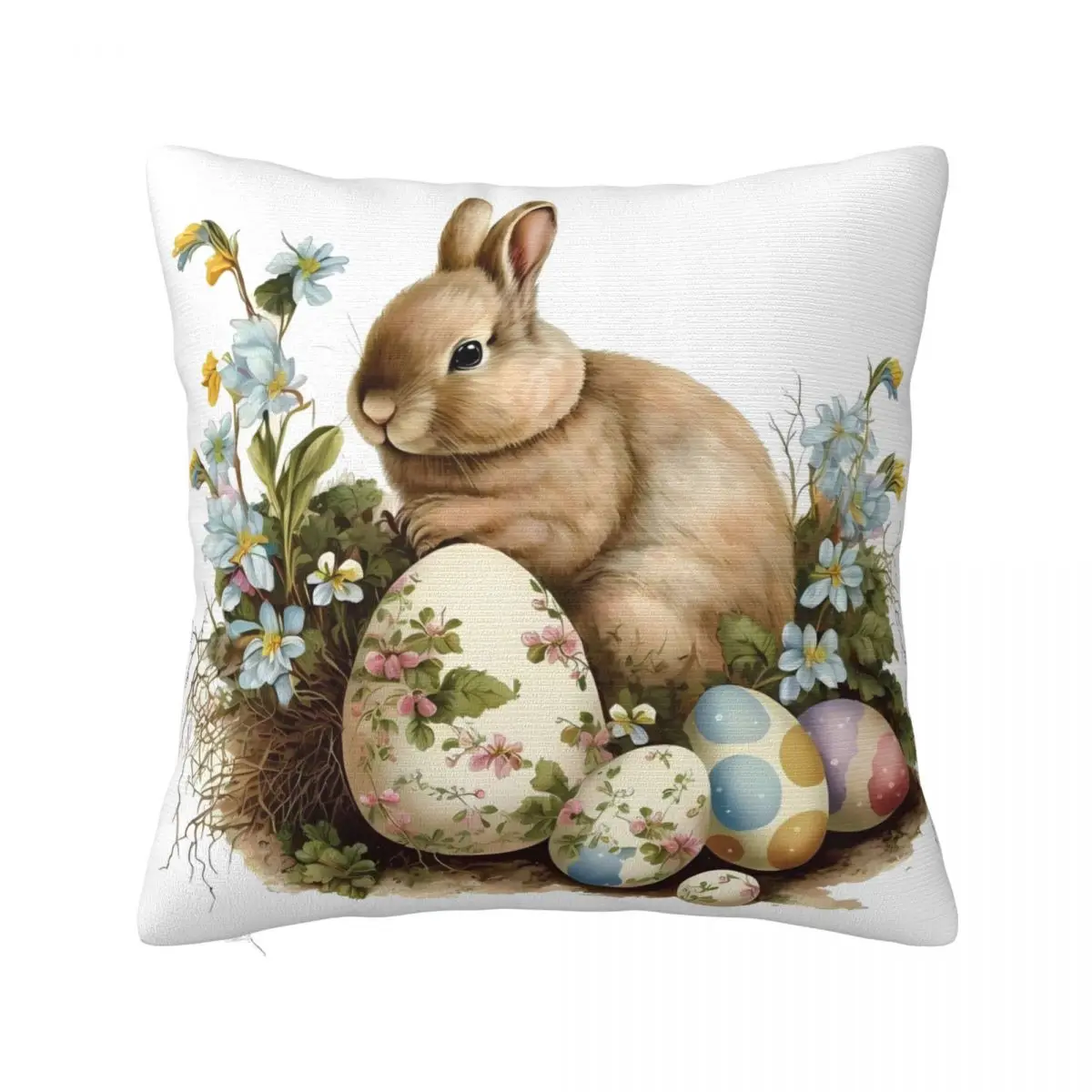 

Easter Rabbit Egg Pillow Cover Cute Animal Fashion Pillow Case For Sofa Bedroom Home Decor Cushion Cover Soft Pillowcases Gift