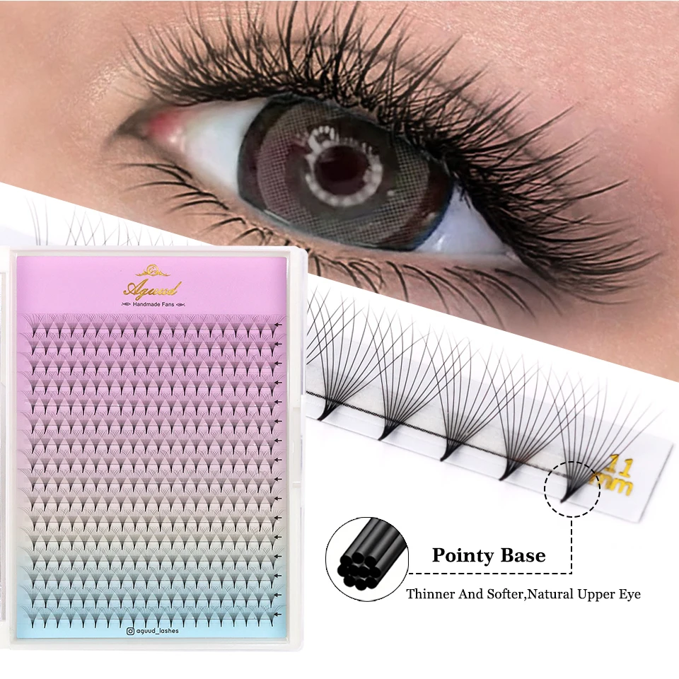 

AGUUD Premade Volume Fans Eyelash Extension 5D 6D 8D 10D 12D 30D 40D Individual Lashes Premade Russian Volume Fan Makeup Cilia