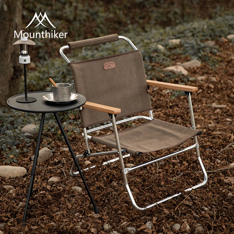 Mountainhiker camping outdoor portable folding armchair high back chair outdoor leisure chair