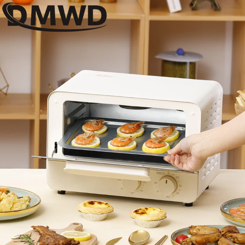 DMWD 11L Mini Electric Oven Home multifunctional Baking Machine Pizza Bread Cake Egg Tar Baking Grill Barbecue Roaster Toaster