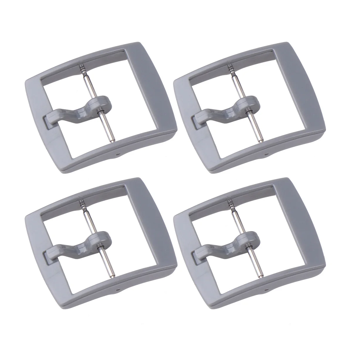 

4Pcs Grey Plastic Watch Clasp Durable for 20mm Watch Buckle Band Accessory Suitable for Leather Silicone Watches