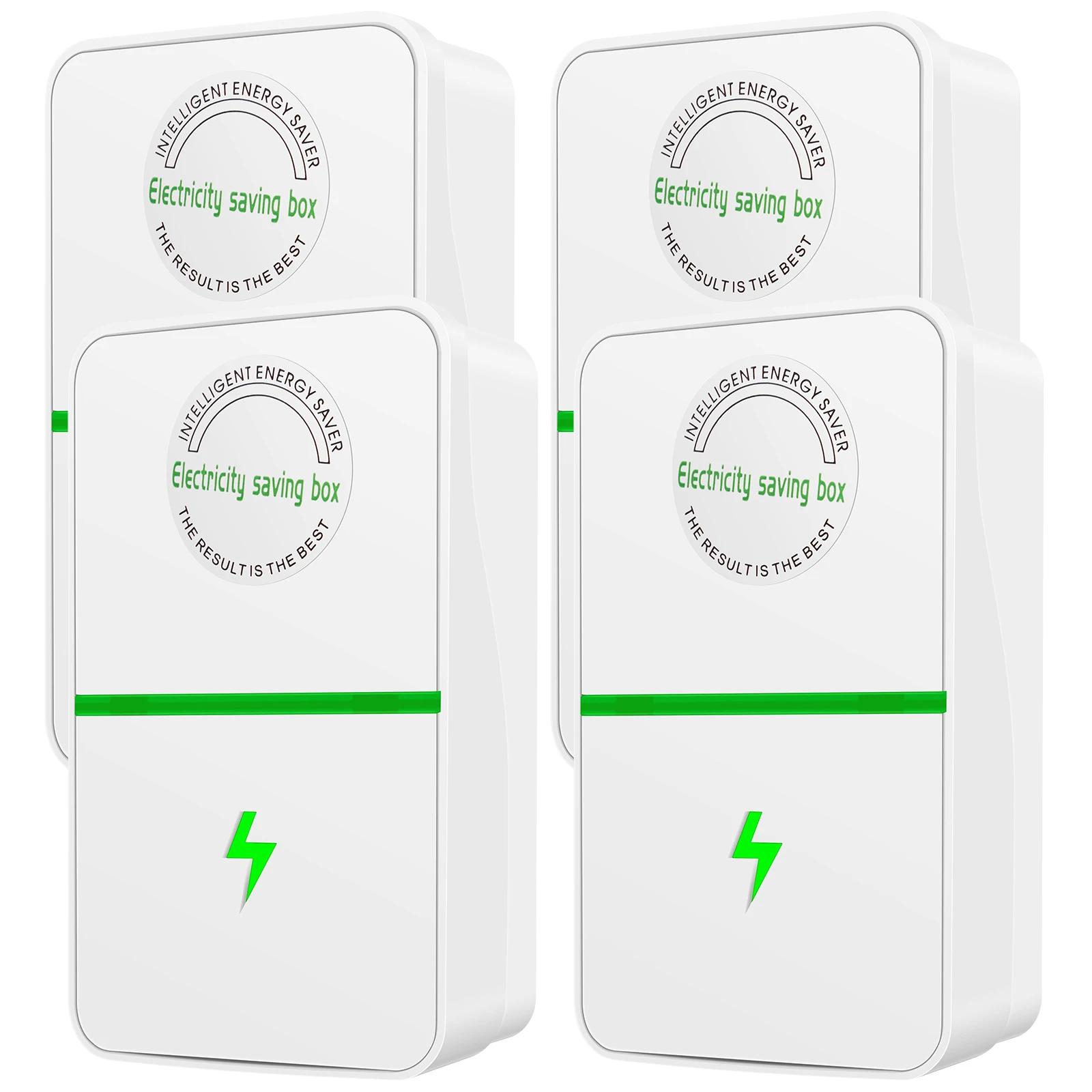 2/4Pcs Power Saver Portable Electricity US Energy Saver Smart Saving Box Safe Household Plug 90V-250V for Office Kitchen Accesso