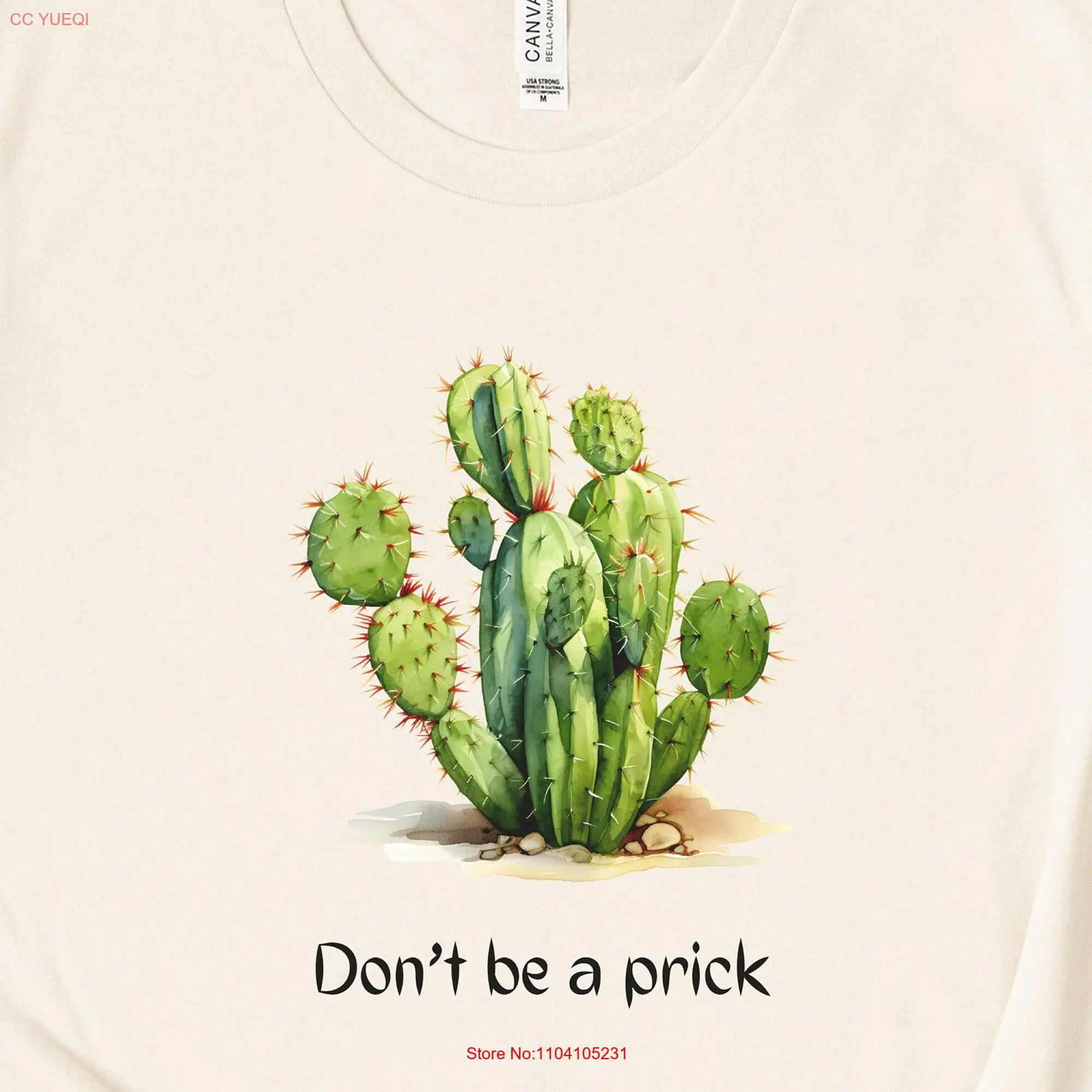 Don't be a prick shirt Cactus Dad joke for Funny Lover Plant T DeserT long or short sleeves