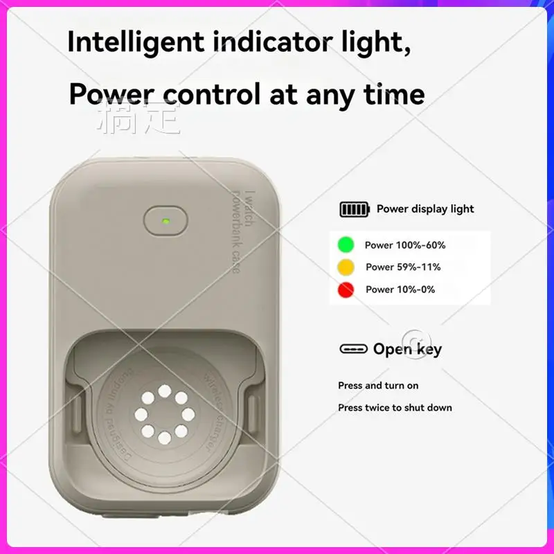 

Портативное беспроводное зарядное устройство ATTT-For Watch, уличное мобильное устройство питания 1200 мАч, чехол для быстрой зарядки Iwatch