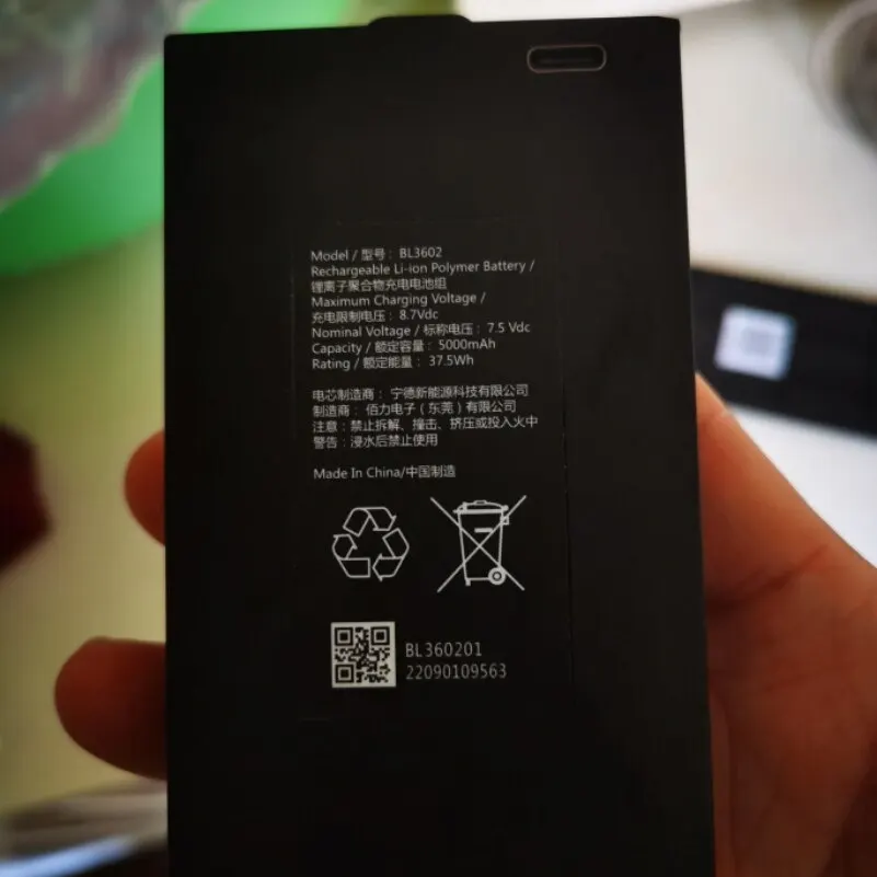 7.4V 5000mAh Li-Polymer Replacement Battery BL3601 BL3602 PB3604 PB3603 PB3602 PB3601 Fit Kaadas Yale Smart Door Lock view 5
