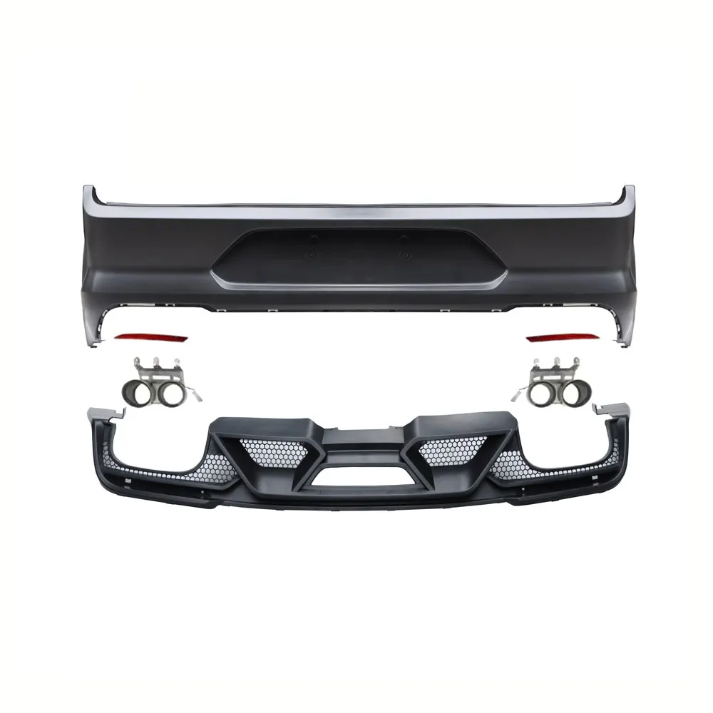 

Car Bumpers Rear Bumper Assembly with Rear Lip and Tail Throat for MUSTANG GT500 2015-2017custom