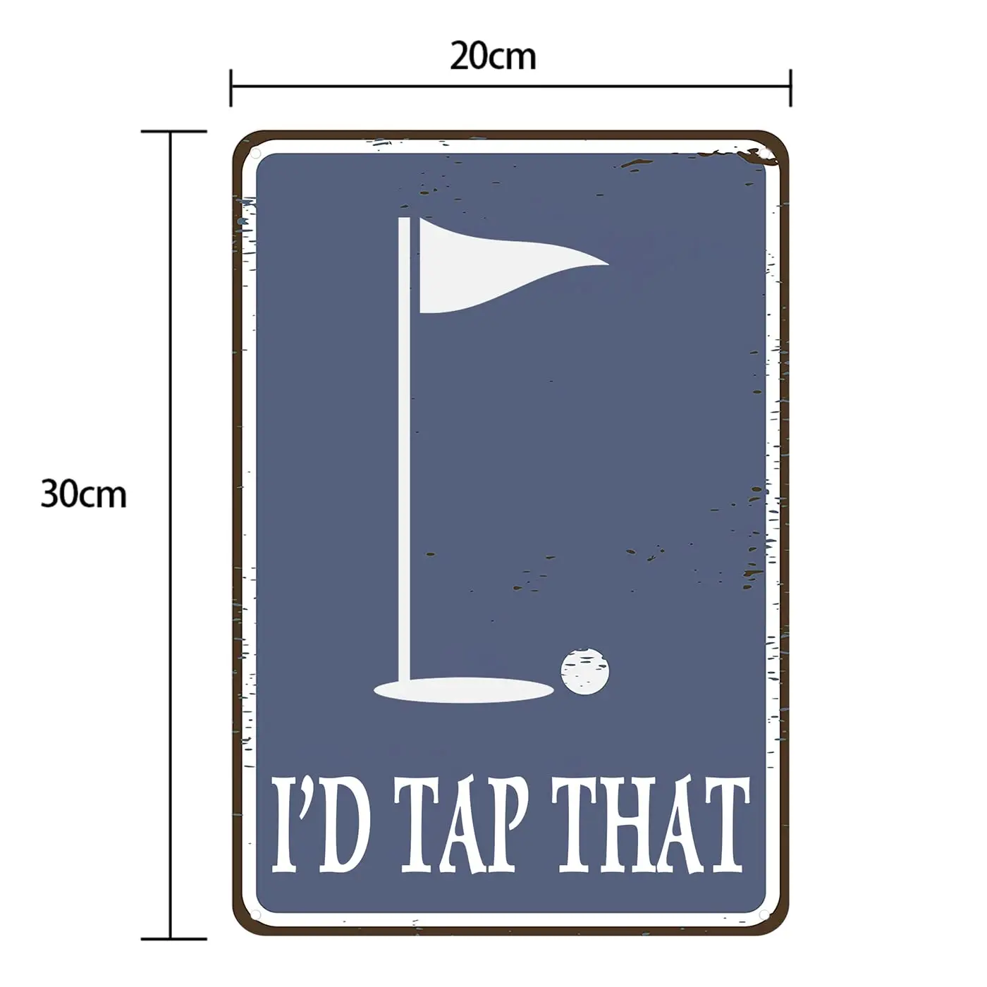 I;d Tap That Metal Tin Sign Funny Golf Tin Sign Golf Accessory Clubhouse Decor For Man Cave Sports Bar Pub Club Garage Indoor Or