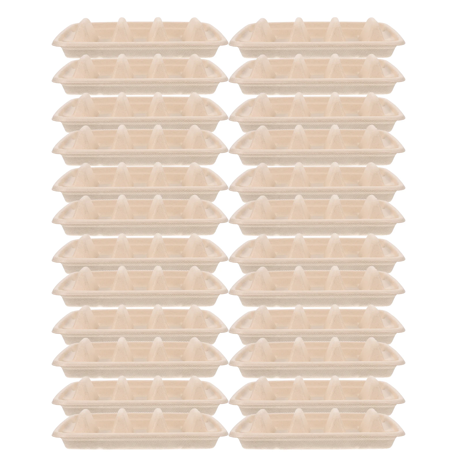 

50Pcs Disposable Taco Holder Plates Firm Paper Packaging for Burritos Party Supplies Portable Taco Containers