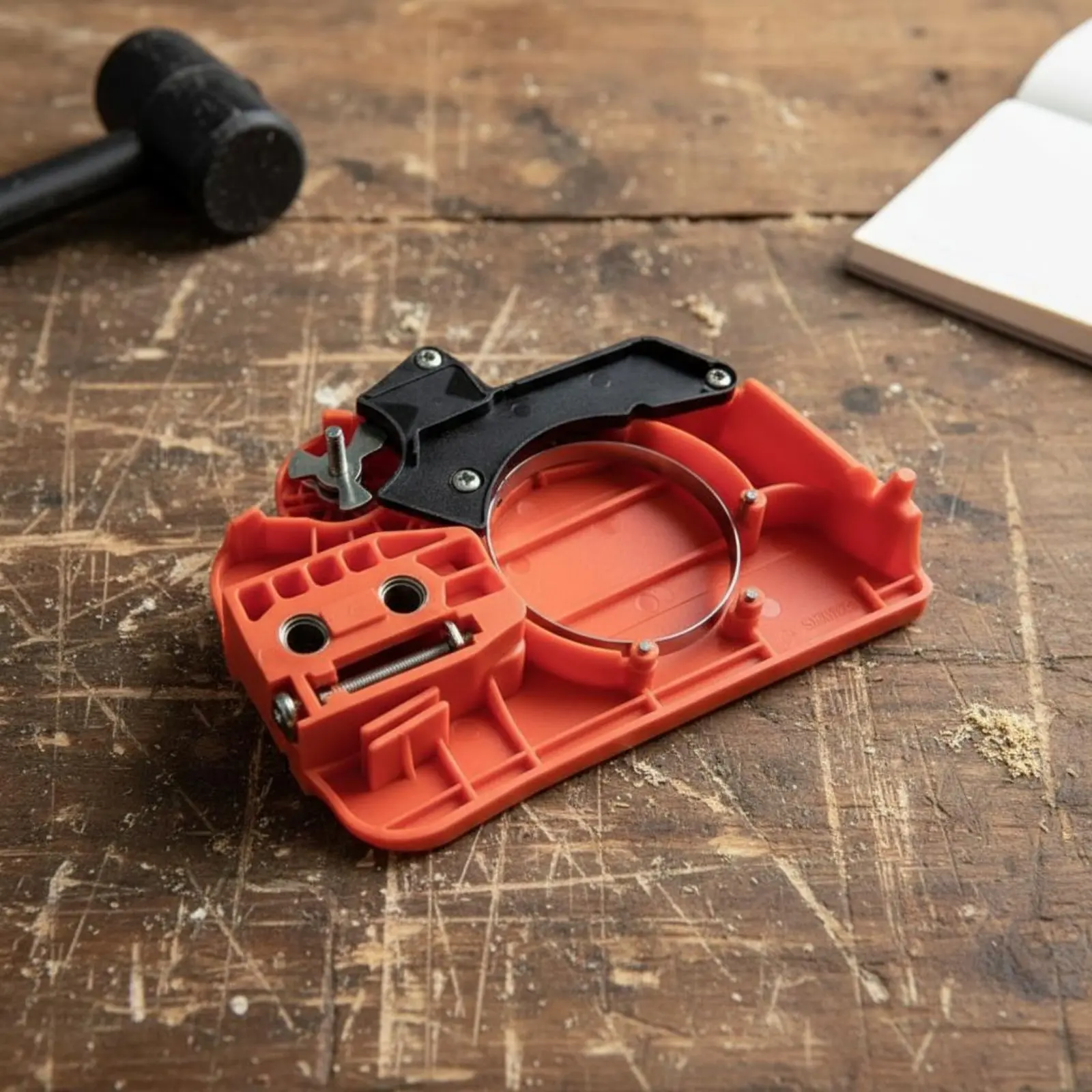 HUS236 Chainsaw Side Cover Direct Replacement HUS240 Clutch Cover Power Tool Part Long-Lasting Plastic High Strength