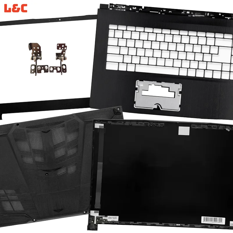 New For GF65 GF65VR MS-16W1 MS-16W2 9SD Laptop LCD Back Cover Front Bezel Palmrest Bottom Case Hinge Computer Rear Lid Top Case