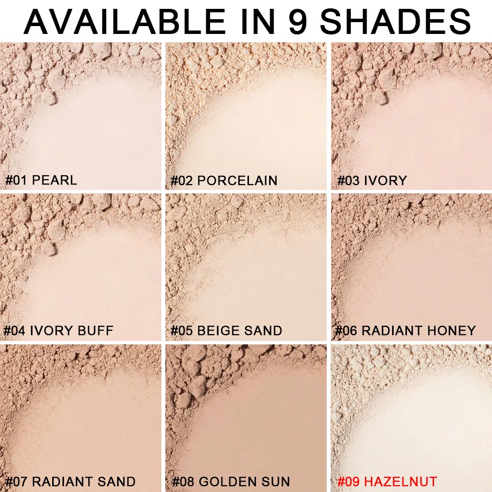 DNM Matte Full Coverage Pressed Powder Foundation พร้อมพัฟ Applicator, 24H Fresh Wear Matte Weightless Finishing Powder แต่งหน้า