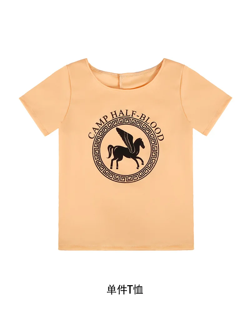 Youth T-Shirt Kids Greek Mythology Demigod Horse Graphic Short Sleeve Tee Jackson Costume Top for Boys Book Day Party Cosplay view 6