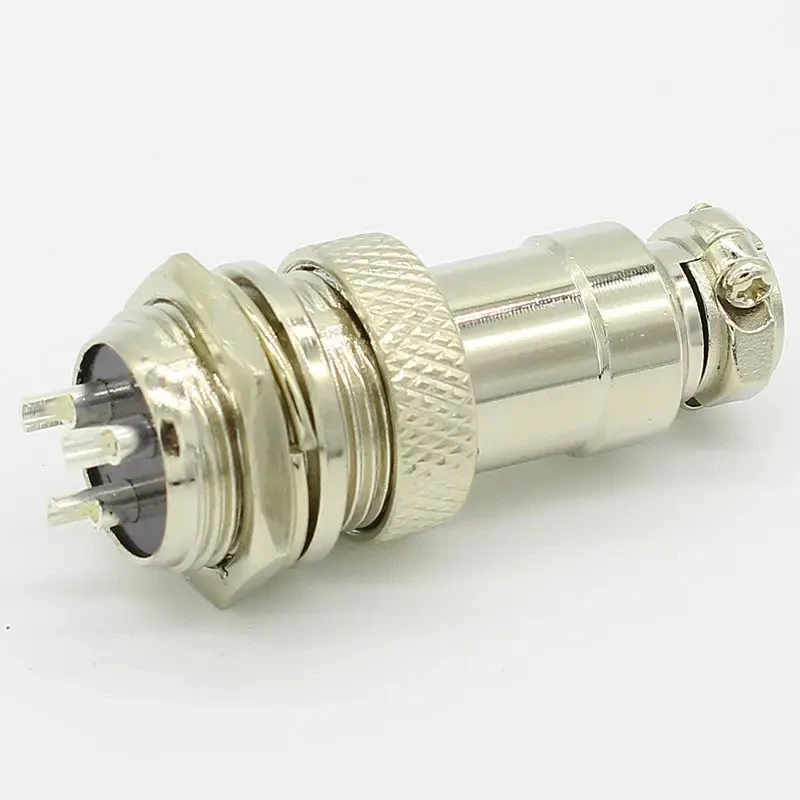 1Set GX16 2/3/4/5/6/7/8/9/10 Pin Male & Female 16mm Metal Circular Aviation Connector Socket Plug 2PIN 3PIN 4PIN 5PIN 6PIN ﻿