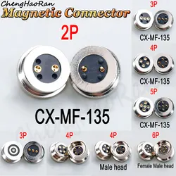 1 Pair 2P 3P 4P 5P 6Pin DC Magnetic Pogo Pin Connector Pogopin Male Female 2A Waterproof High Current Spring Loaded Power Socket