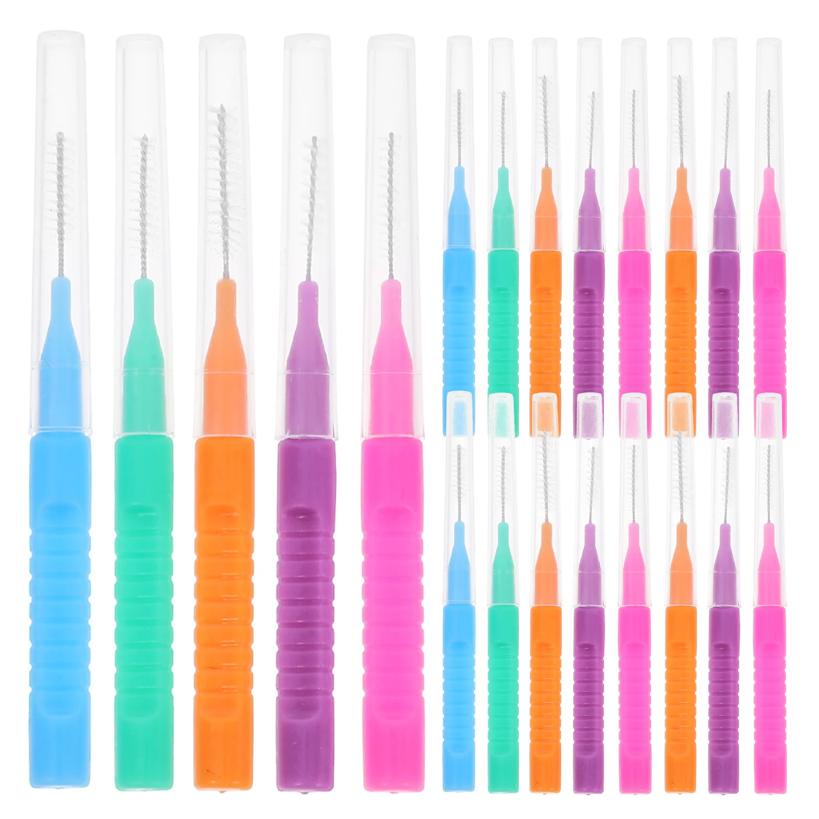 50 Pcs Tooth Brush Interdental Braces Cleaner Toothbrush Brushes between Teeth for Toothbrushes Travel