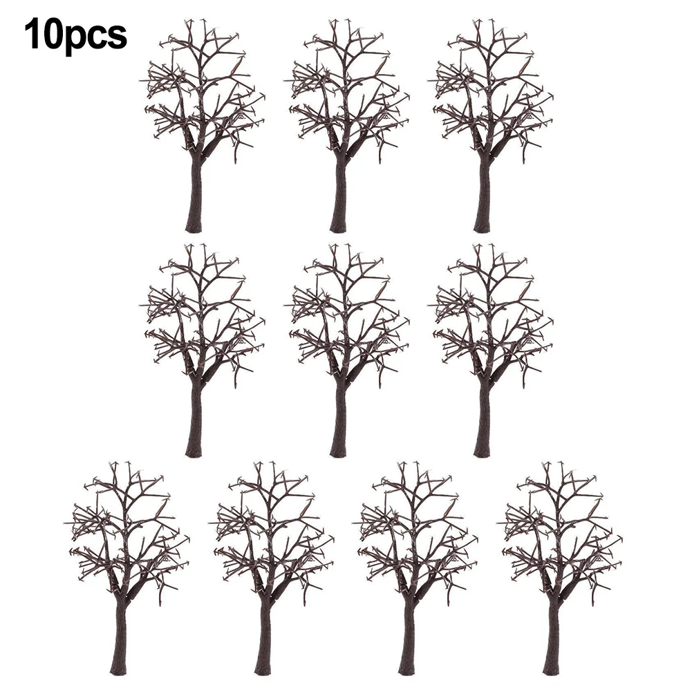 10pcs 12cm Model Trees Scenery Landscape Decor 1:75 Model Bare Tree Trunk Train Layout Tree Building DIY Decoration