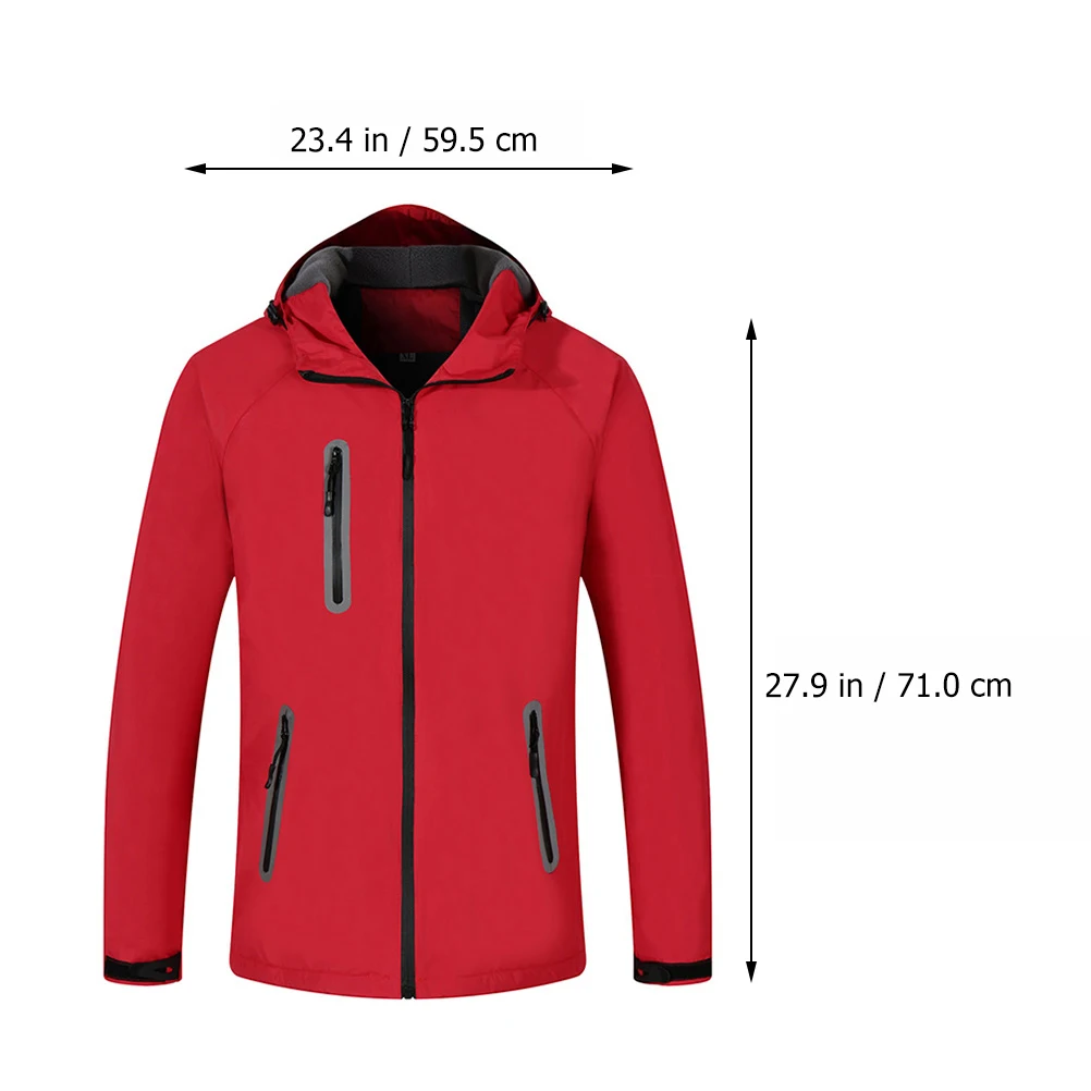 

Fleece Jacket Hooded Waterproof Outdoor Winter Hiking Jackets Mountaineering Suit Windproof Coat Thermal Lining Skiwear