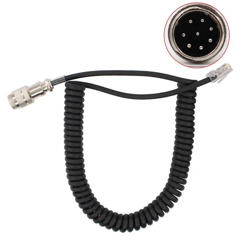 

New 8 Pin Aviation Connector 8pin to RJ45 Speaker Mic Microphone Adapter Cable for Yaesu FT-450D FT-897D FT-991 FT-891 Radio