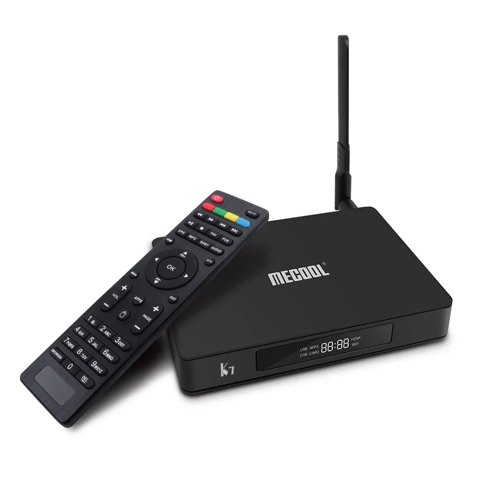 Amlogic S905X2 DDR4 4GB 64GB Android 9 DVB T2/S2/C Combo Digital TV Receiver 5G Wireless 4K Android TV Box K7 z anteną