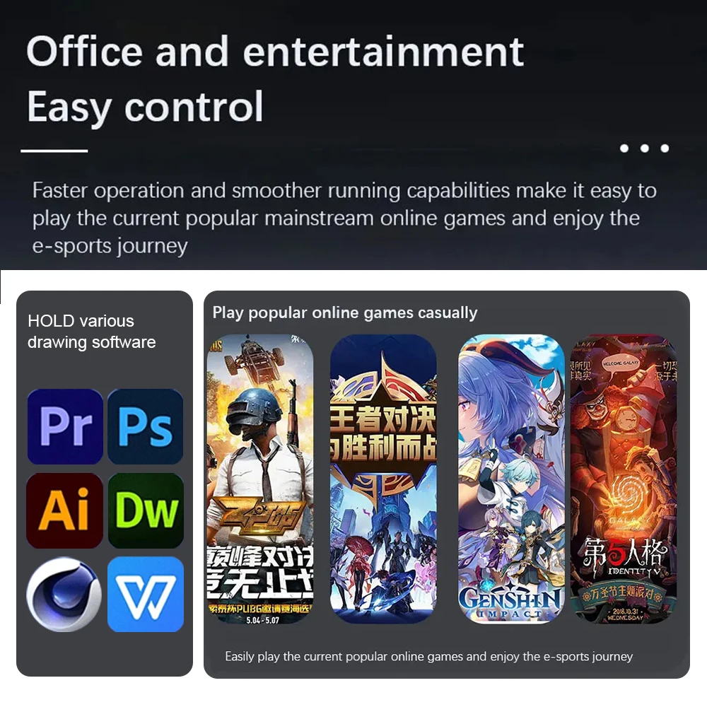새로운 트리플 스크린 게이밍 노트북 16+10.5+10.5인치 인텔 코어 i7 1260P 64GB 램 2TB 비즈니스 컴퓨터 RJ45 지문+얼굴인식