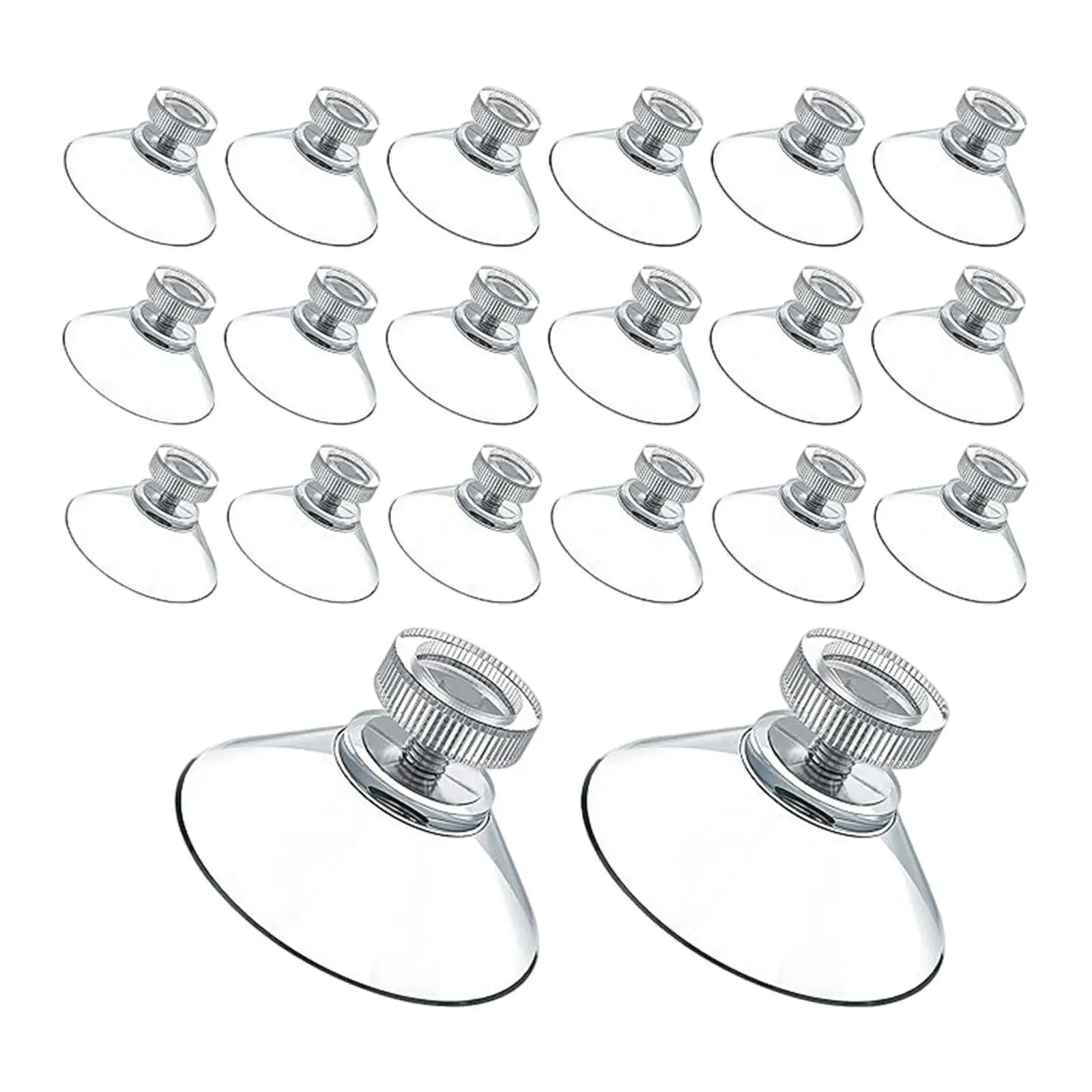 

20Pcs Suction Cups Suction Holder Strong Suction Reusable Clear Multifunctional