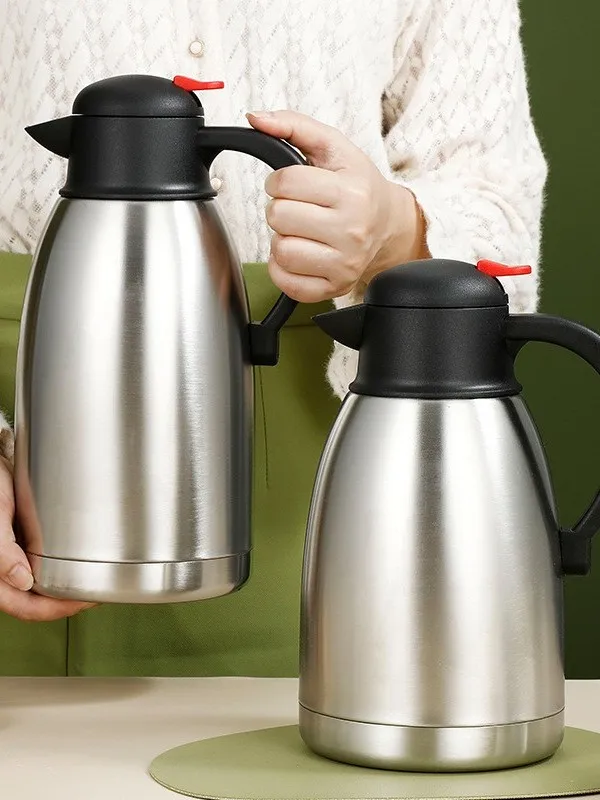 

Large Capaci 304 Stainl Steel Insulated Water Pot for Office Restaurant Hotel Commercial Use Tea Water Pot with Handle