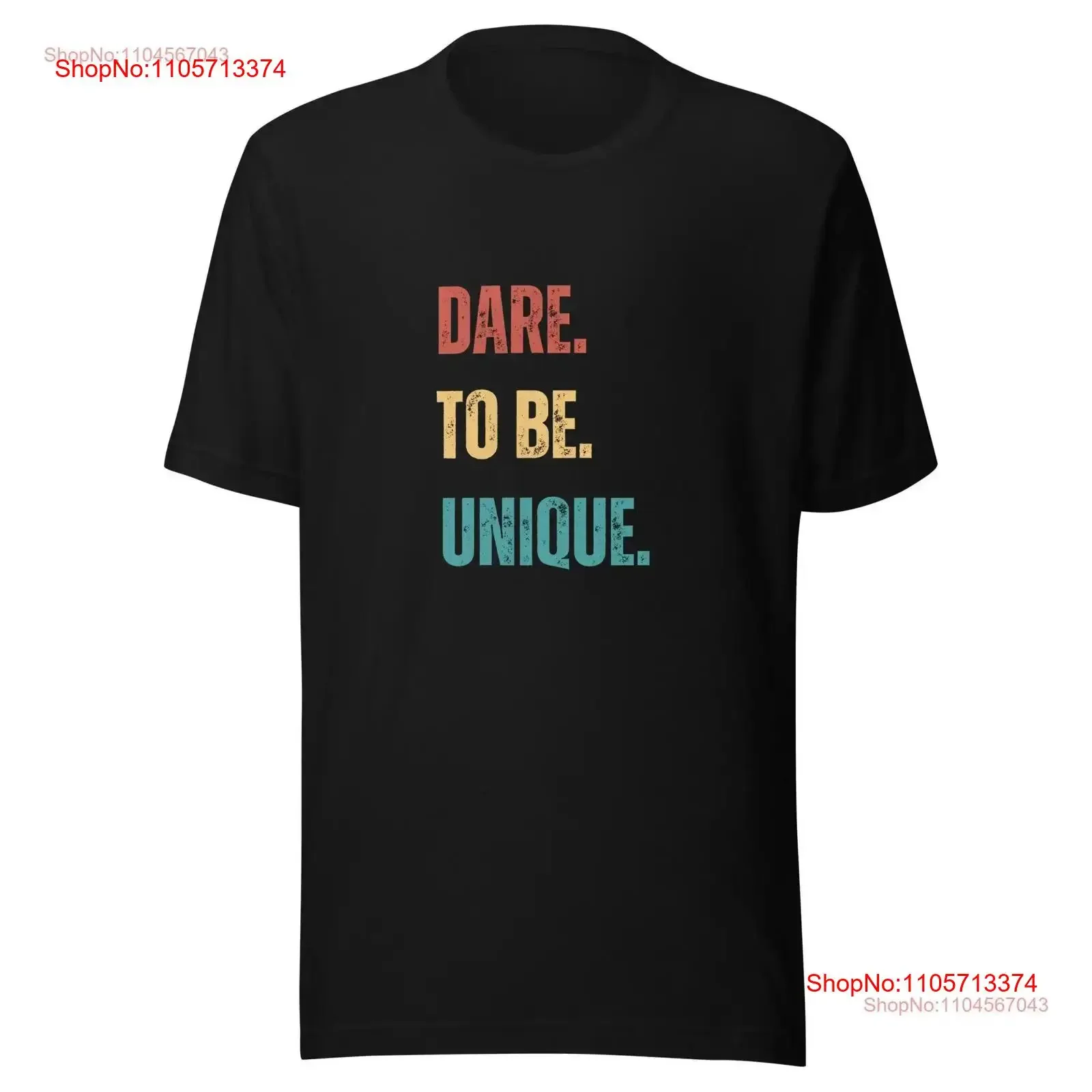 Dare to Be Unique T Shirt Inspirational Quote Motivational Apparel Positive MindseT vintage Washed Top For Everyday Wear Casual