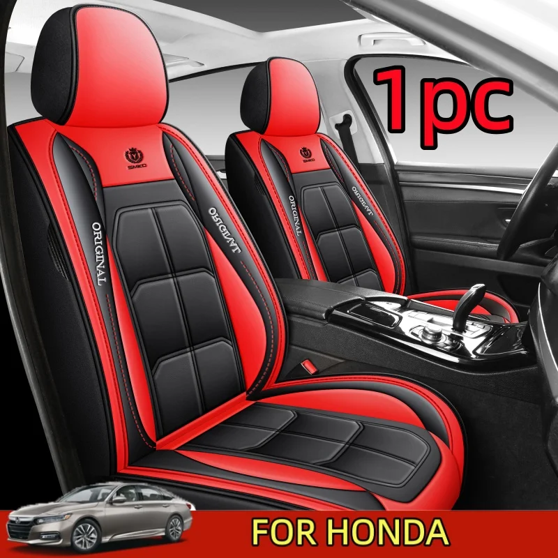 

Чехол на автомобильное сиденье для HONDA, высококачественный водонепроницаемый чехол из искусственной кожи на передний ряд, полностью обернутый чехол на сиденье с мышцами, четыре сезона