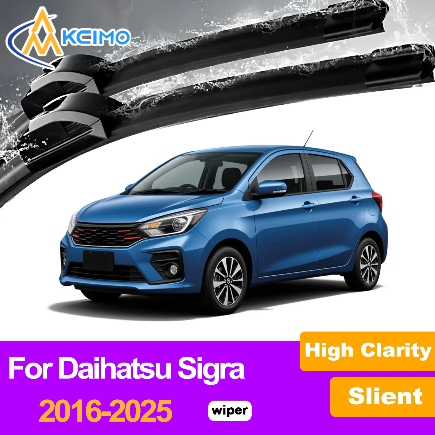 

2Pcs Front Windshield Wiper Blades For Daihatsu Sigra 2016-2025 Windscreen Window Car Accessories