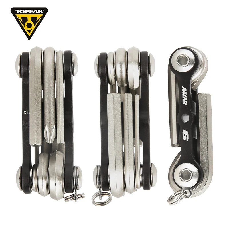 TOPEAK Road Mountain Bicycle Tools Sets Mini Bike Repair Tools Kit Hex Spoke Wrench TT2506 Cycling Screwdriver Tool 6 in 1