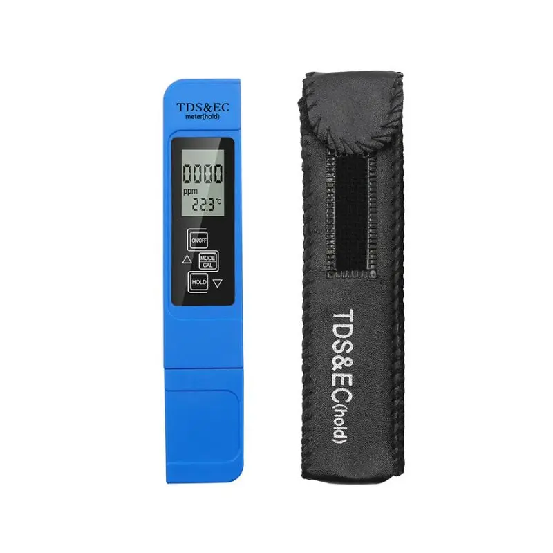 Penna per test della qualità dell'acqua TDS Penna per test della conducibilità del misuratore EC Celsius Fahrenheit temperatura tre in uno test dell'acqua potabile