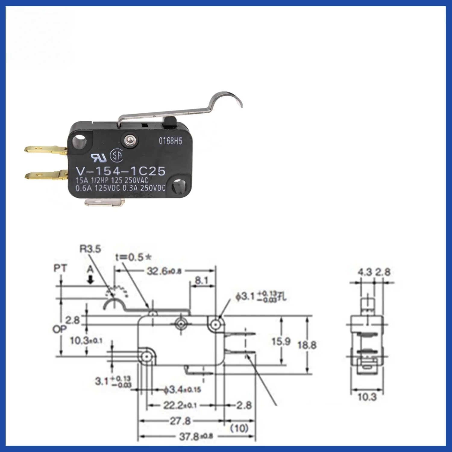Neuer Endschalter V-15/151/152/153/154/155/156-1C25 – Detail 3