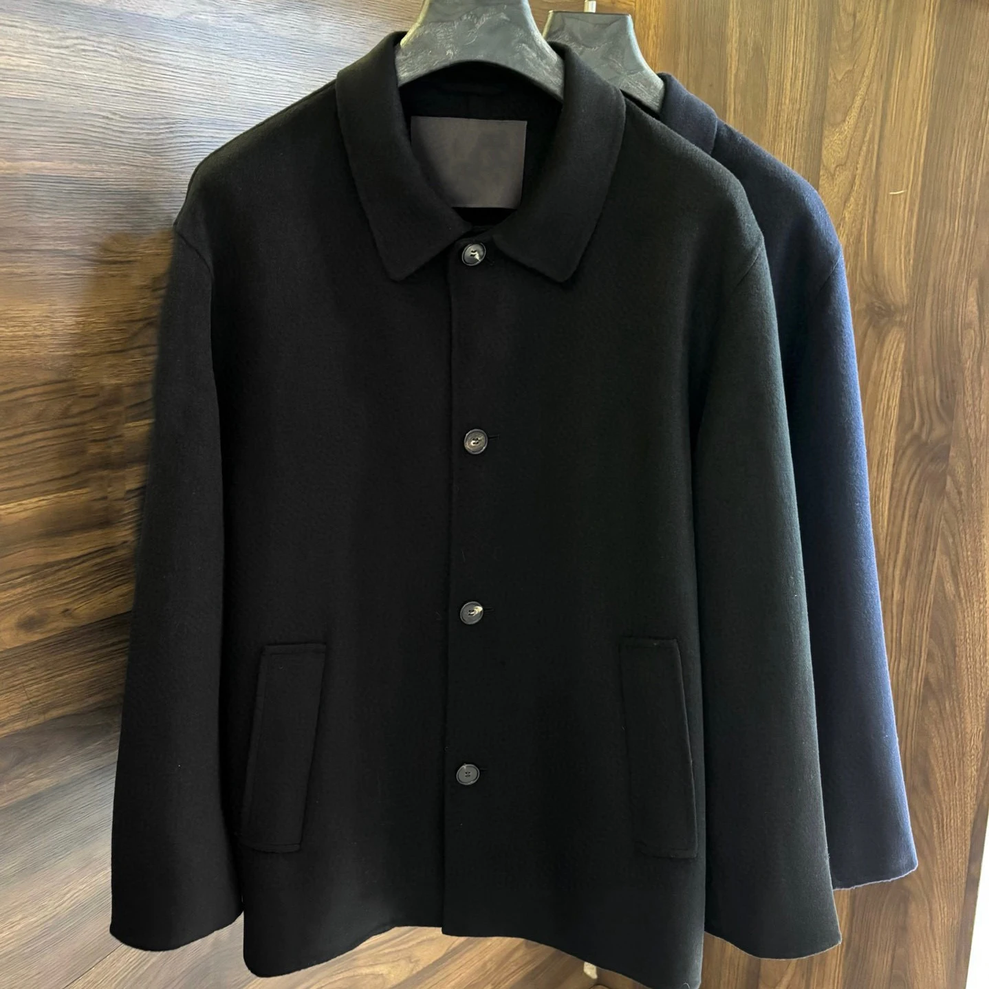 

Итальянская повседневная шерстяная кашемировая куртка среднего и длинного размера с лацканами LP