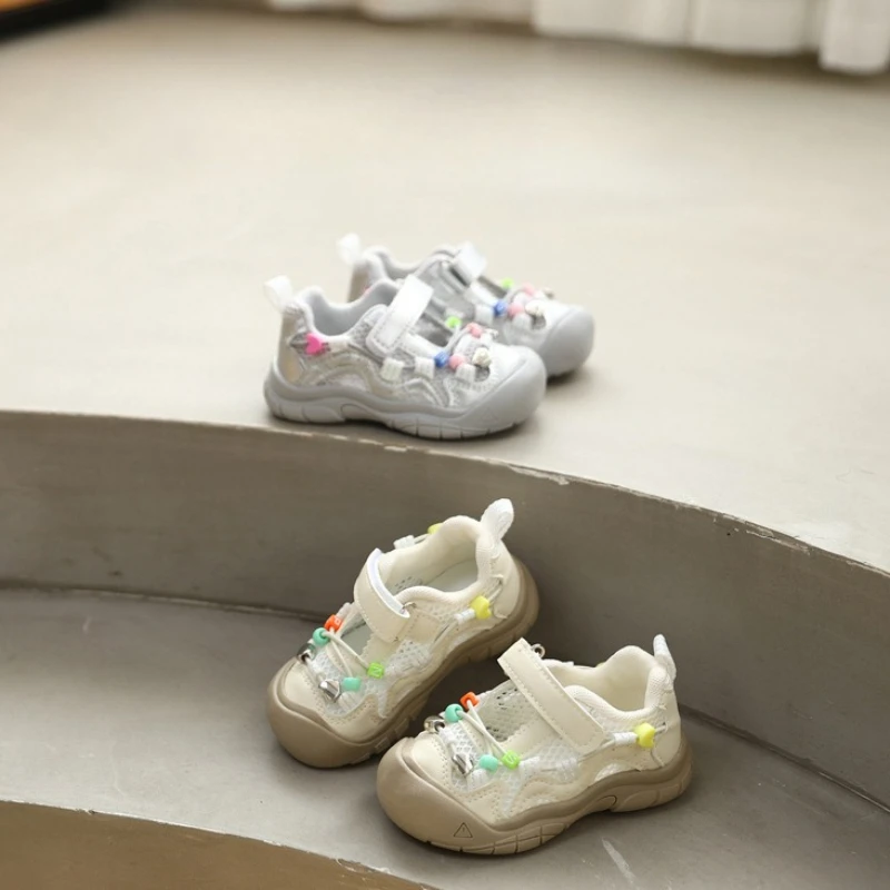 

Кроссовки 2026Summer New Kids Sandals Simple Versatile Girls' Sneakers Comfort Breathable Child Mesh Casual Shoes Tênis Infantil