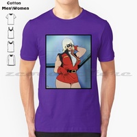 Bajeena Mobile Suit Zeta Female Char Aznable Pinup Print 100% Cotton Men And Women Soft Fashion T-Shirt Char Aznable Anime Girl