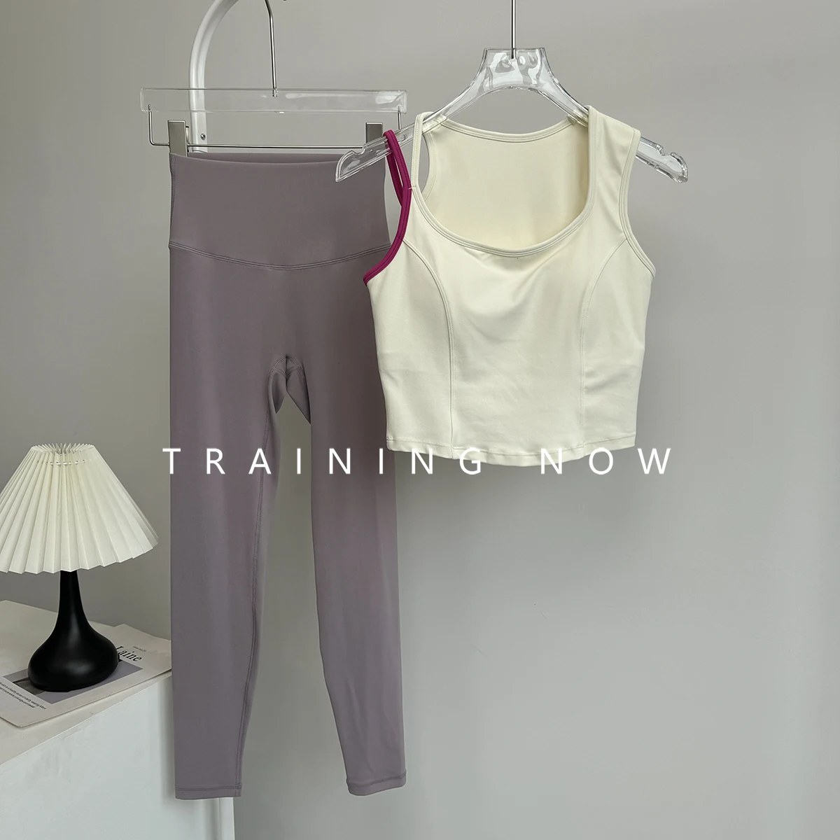 

Yoga suit women's summer Pilates training fitness all-in-one bra high waist hip lifting running sports trousers