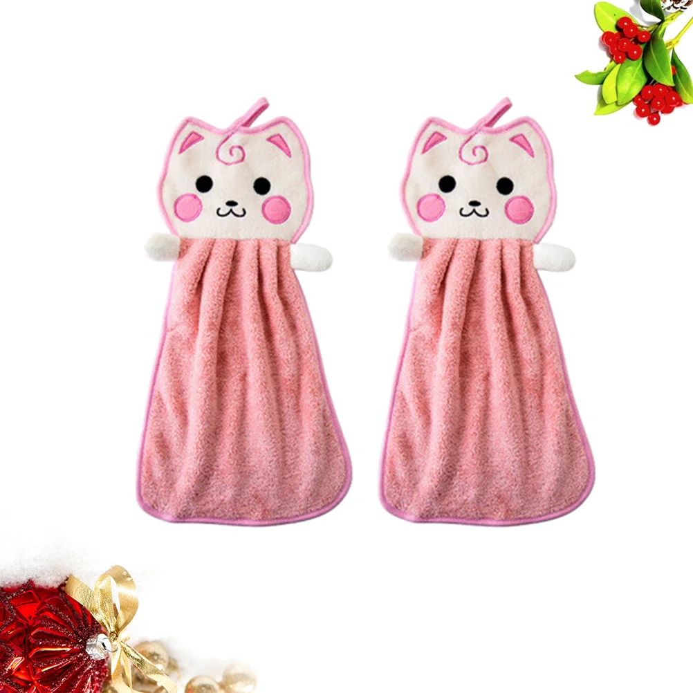 2 Pcs Towel Bath Quick-drying Towels for Children Microfiber Hand Dish Wash Cloth